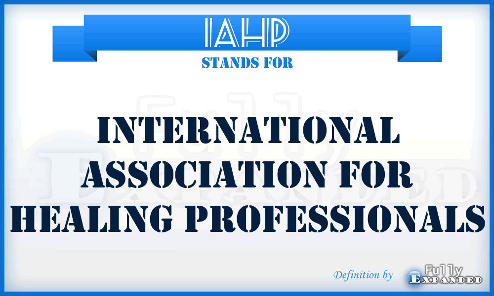IAHP - International Association for Healing Professionals