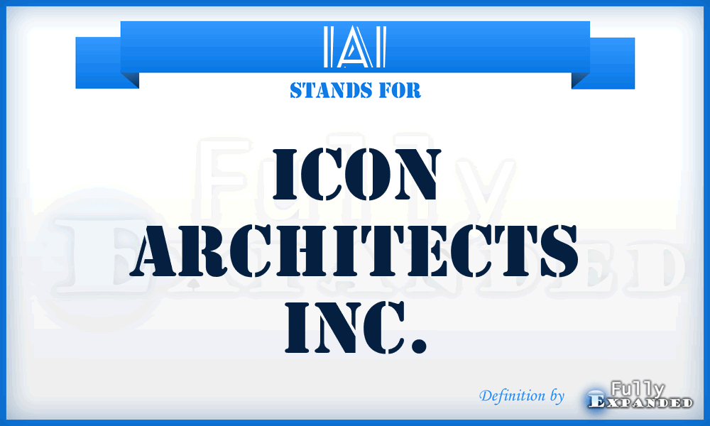 IAI - Icon Architects Inc.