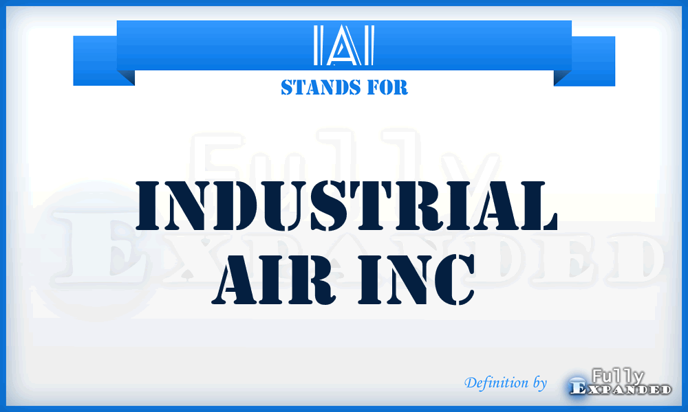 IAI - Industrial Air Inc