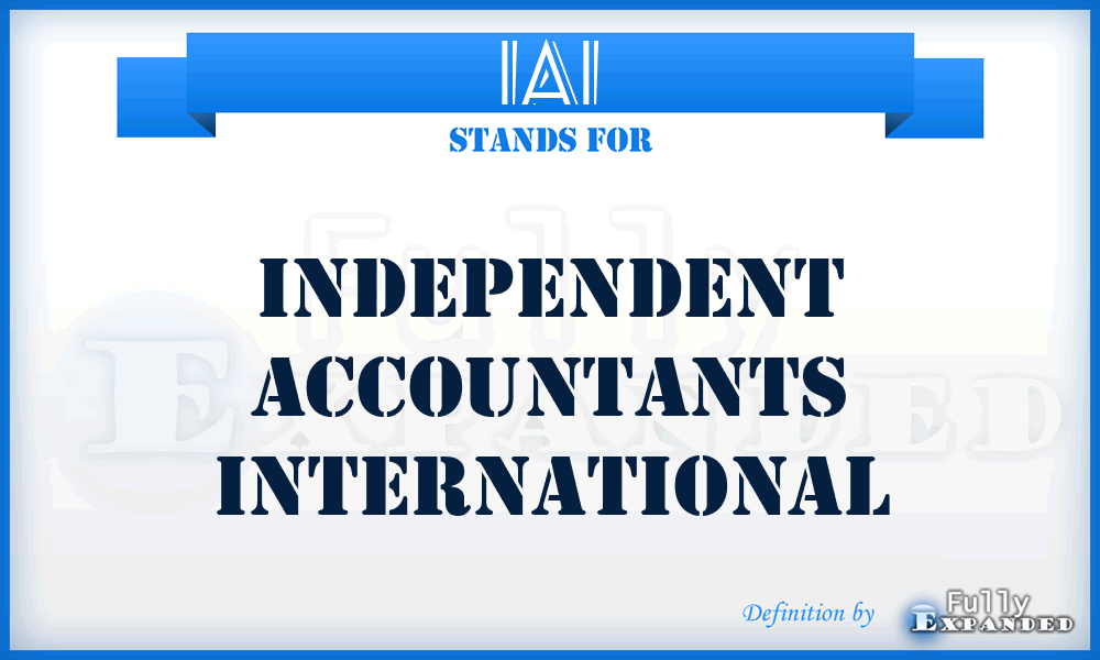 IAI - Independent Accountants International