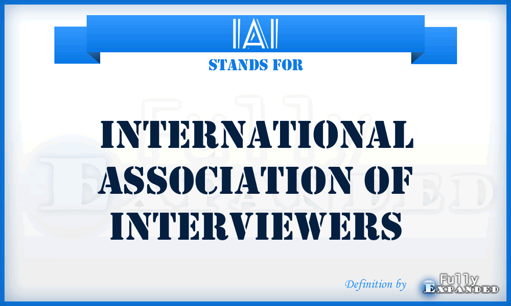 IAI - International Association of Interviewers