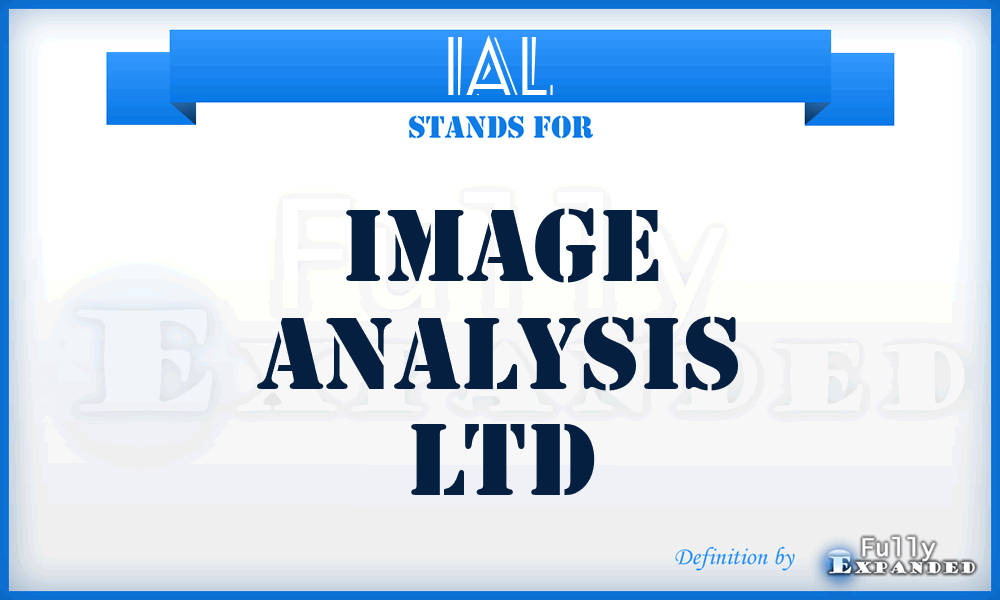 IAL - Image Analysis Ltd