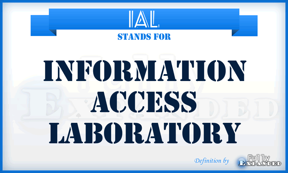 IAL - Information Access Laboratory