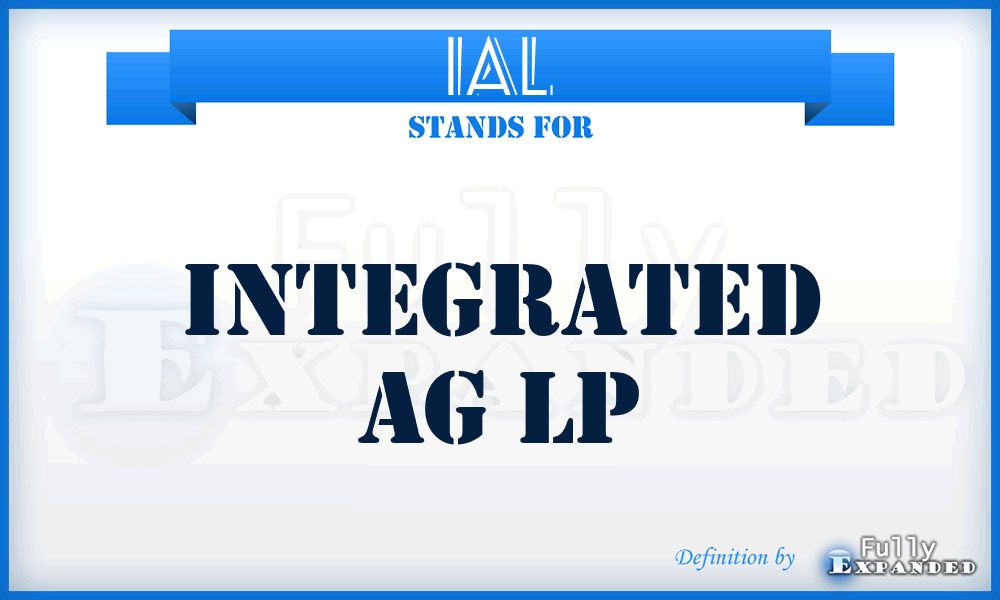 IAL - Integrated Ag Lp