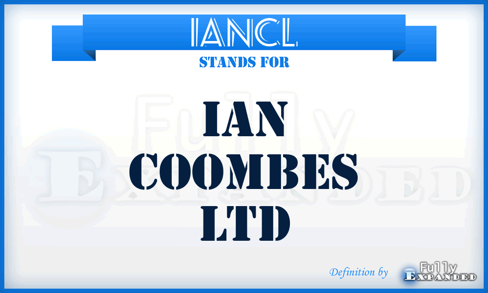 IANCL - IAN Coombes Ltd