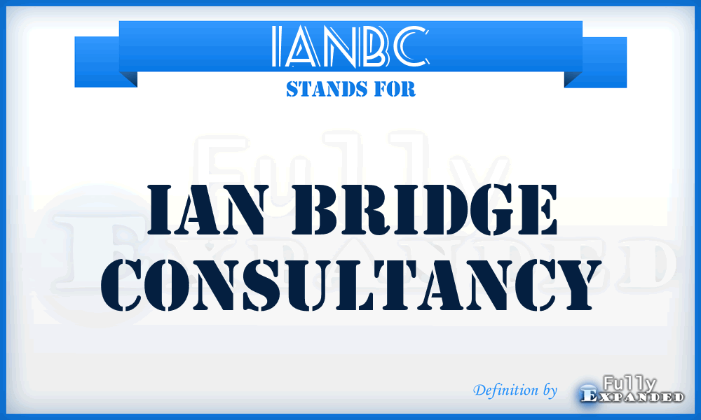 IANBC - IAN Bridge Consultancy
