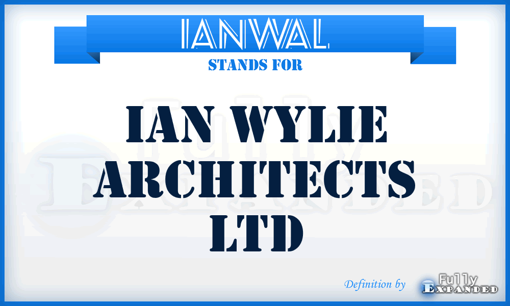 IANWAL - IAN Wylie Architects Ltd