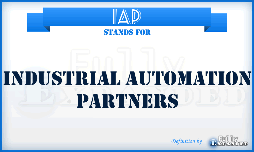 IAP - Industrial Automation Partners