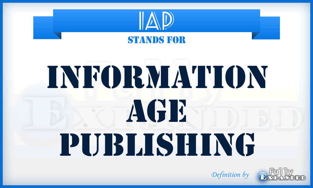 IAP - Information Age Publishing