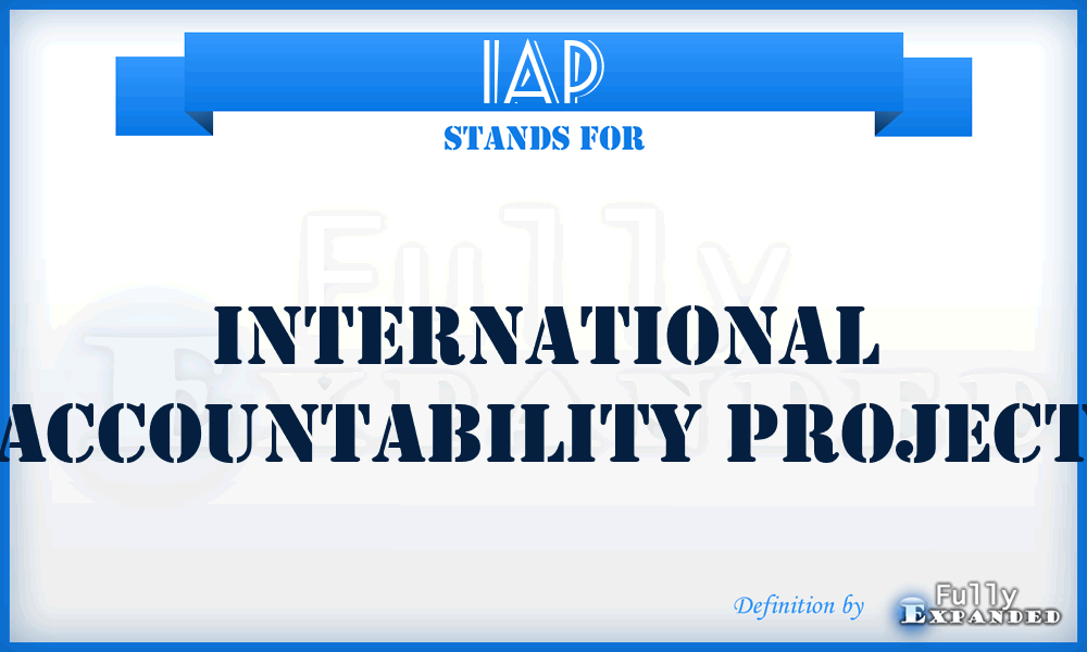 IAP - International Accountability Project