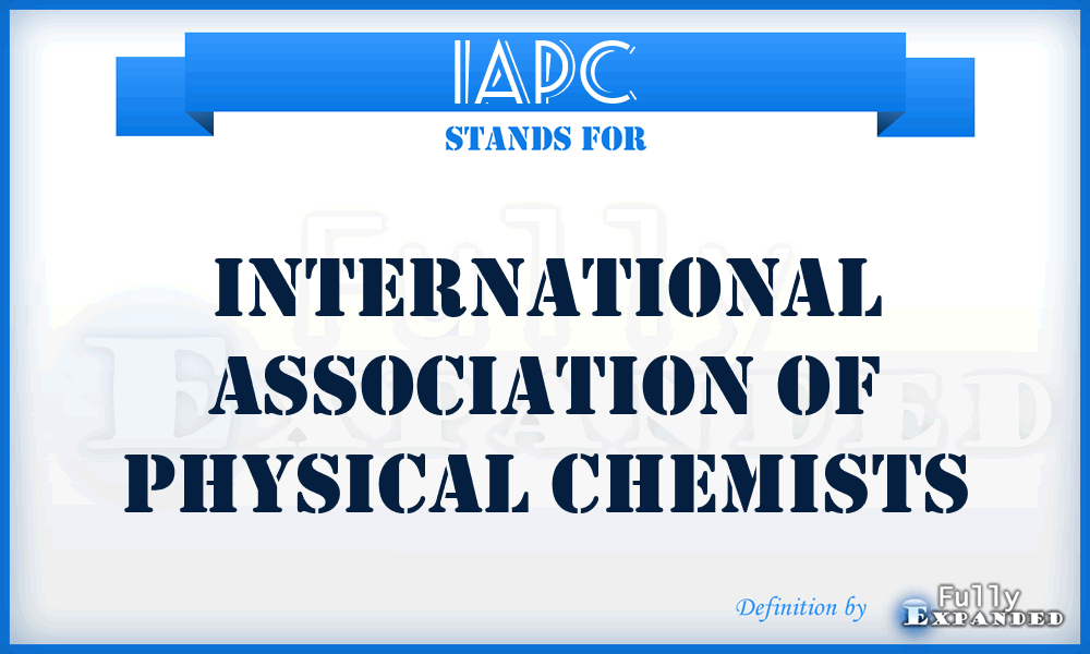 IAPC - International Association of Physical Chemists