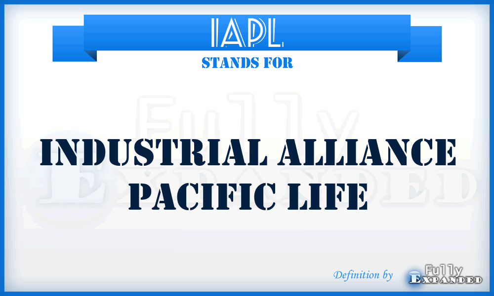 IAPL - Industrial Alliance Pacific Life