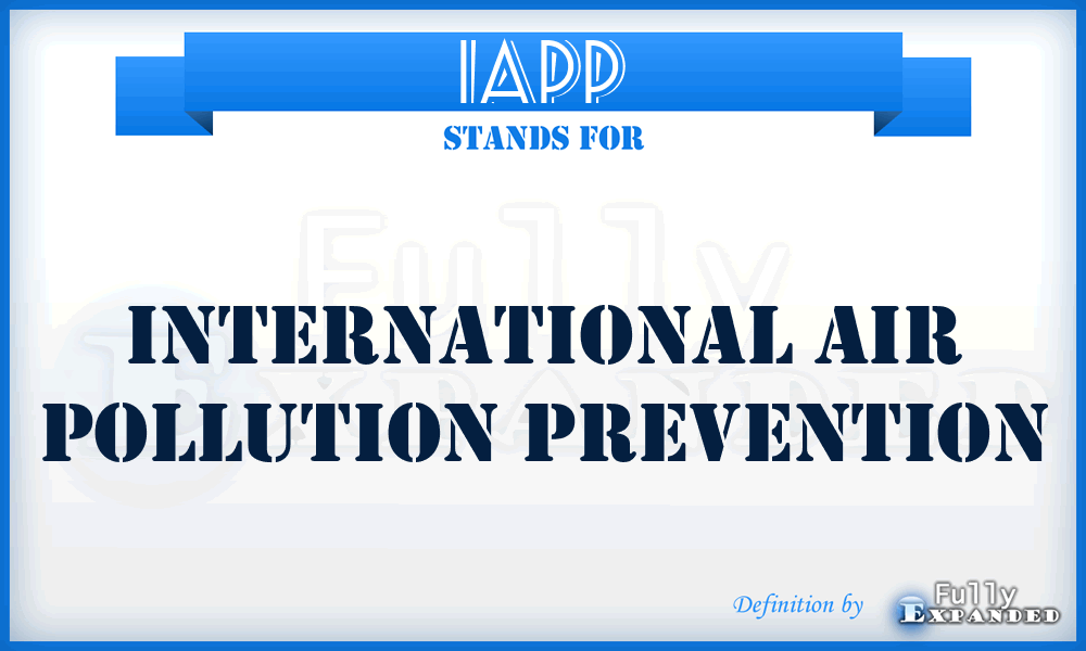 IAPP - International Air Pollution Prevention