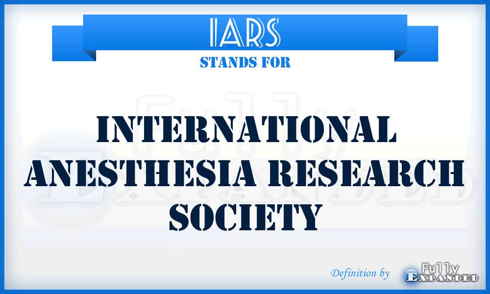 IARS - International Anesthesia Research Society