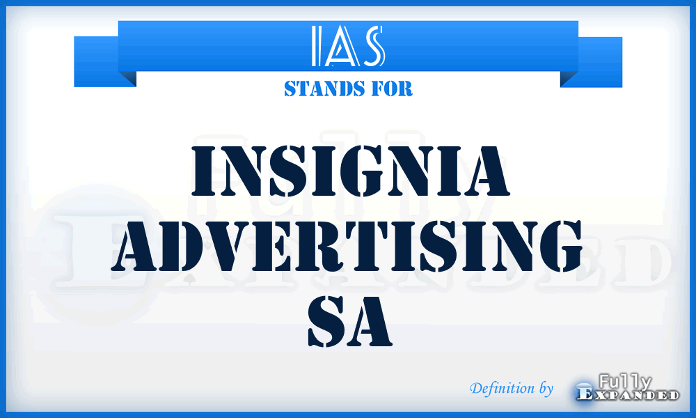 IAS - Insignia Advertising Sa