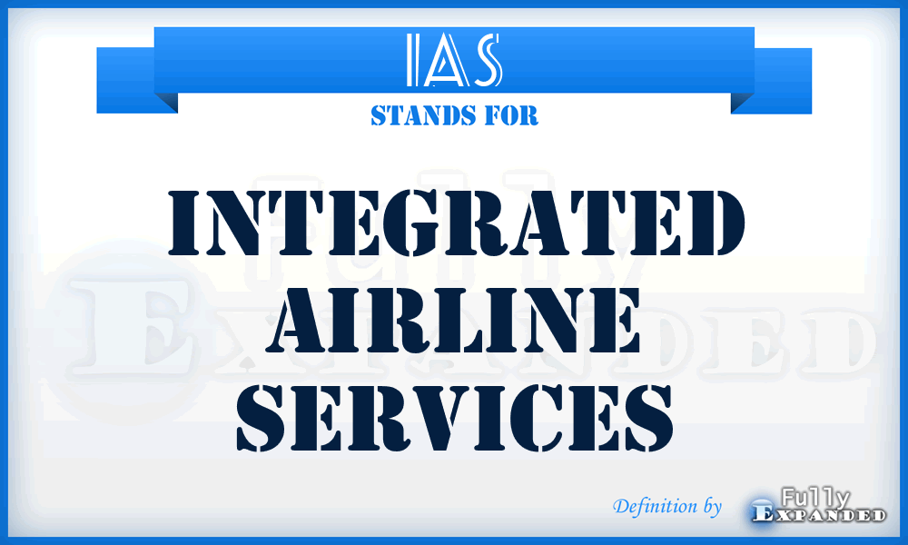 IAS - Integrated Airline Services
