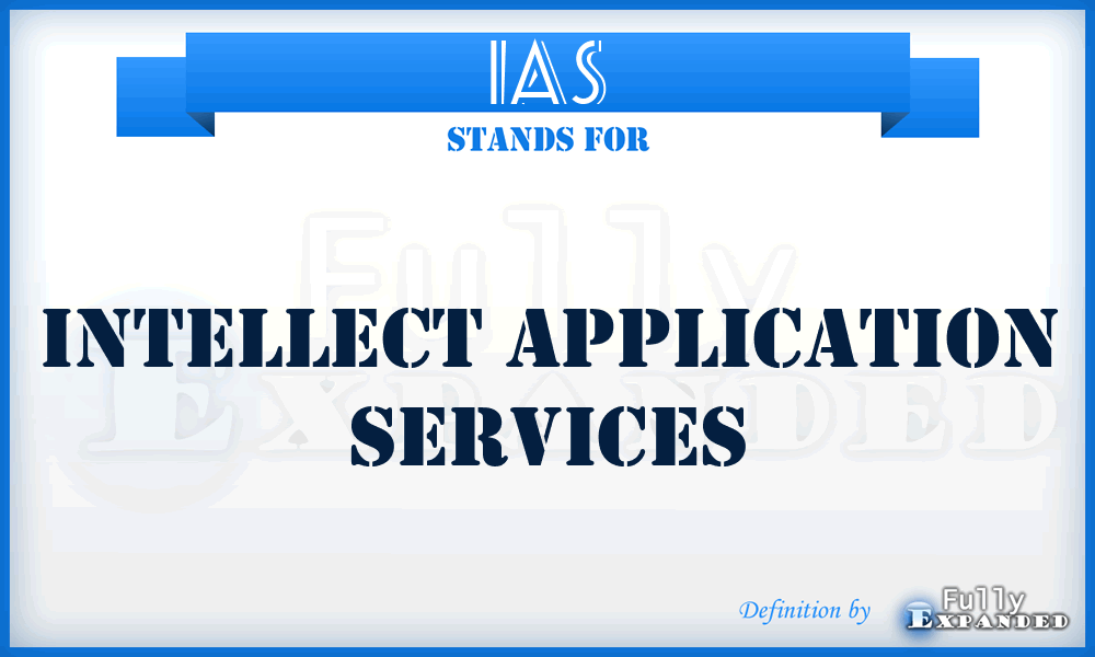 IAS - Intellect Application Services