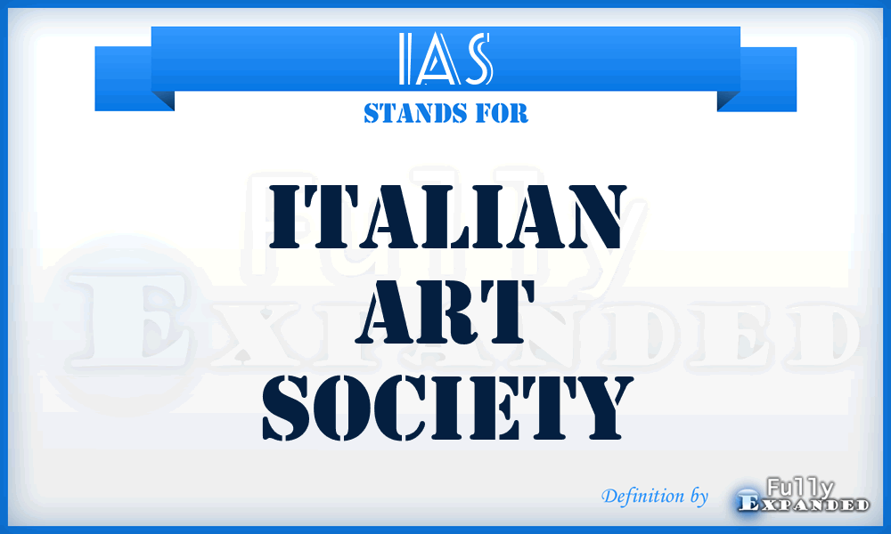 IAS - Italian Art Society