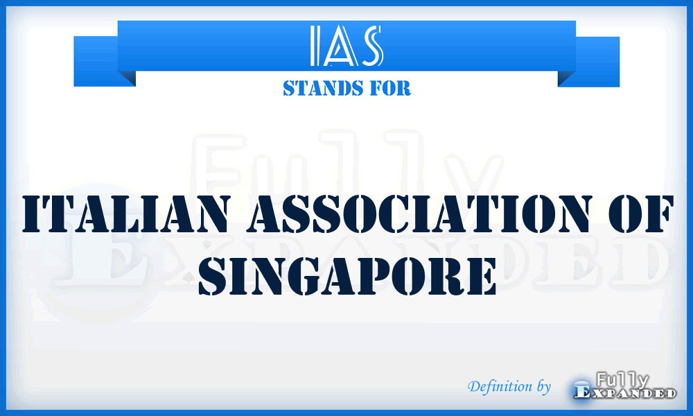 IAS - Italian Association of Singapore