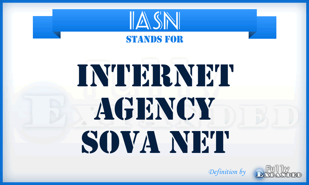 IASN - Internet Agency Sova Net