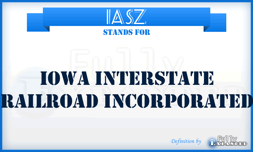 IASZ - Iowa Interstate Railroad Incorporated