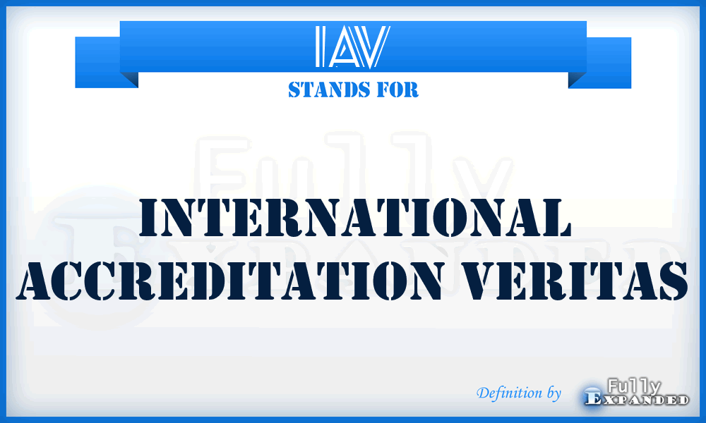 IAV - International Accreditation Veritas