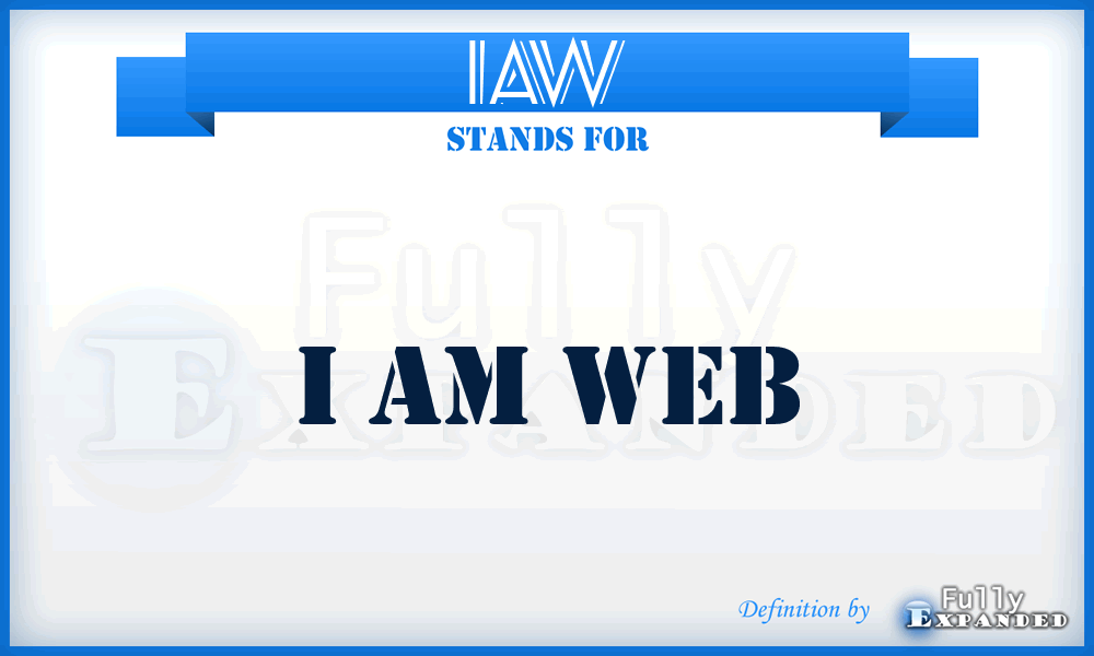 IAW - I Am Web