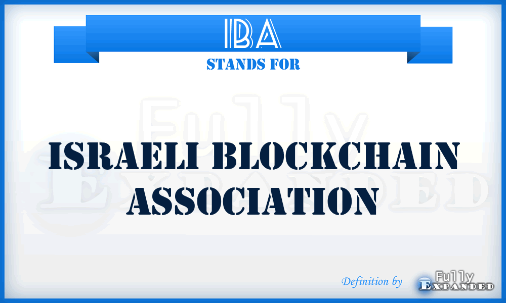 IBA - Israeli Blockchain Association