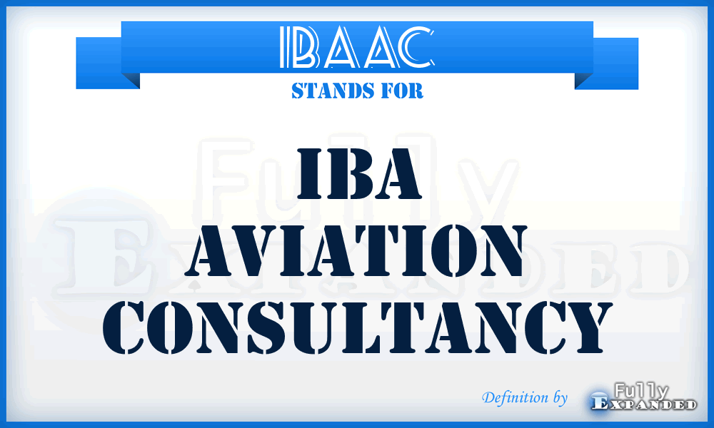 IBAAC - IBA Aviation Consultancy