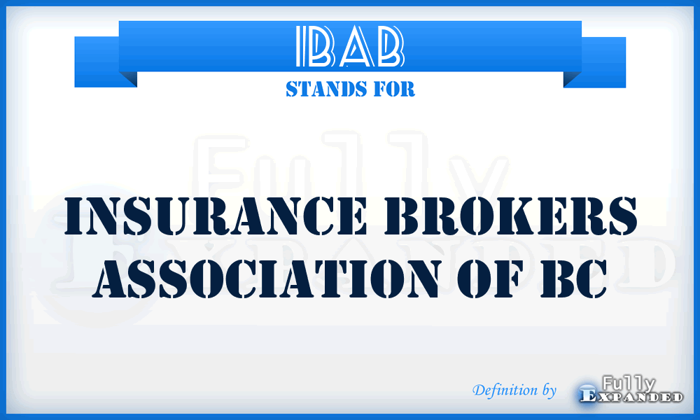 IBAB - Insurance Brokers Association of Bc