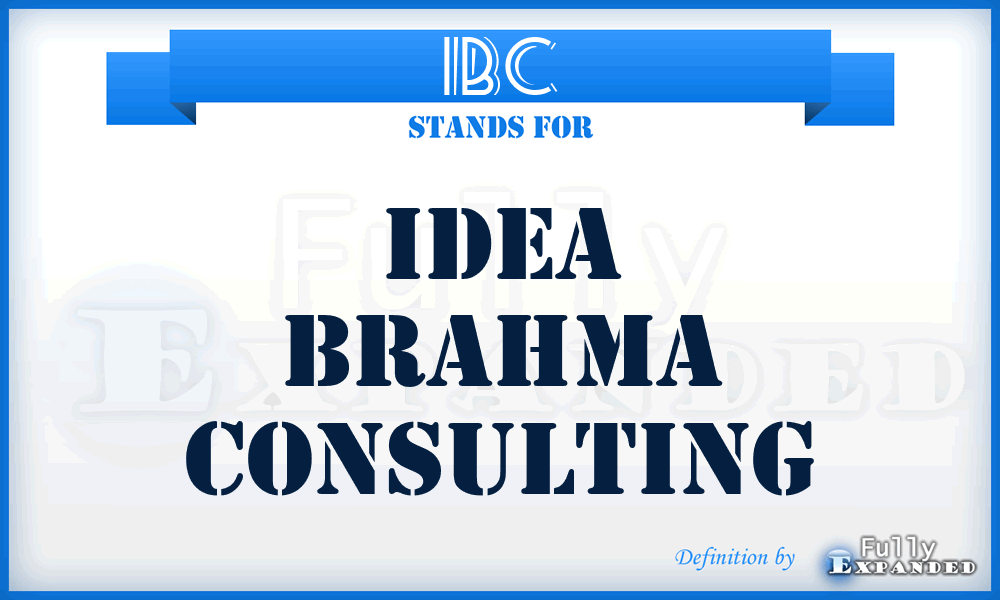 IBC - Idea Brahma Consulting