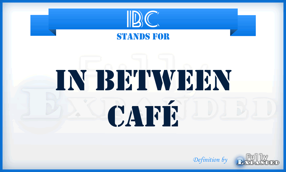 IBC - In Between Café