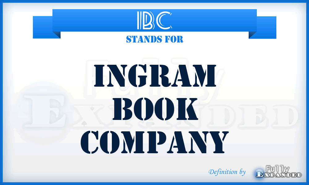 IBC - Ingram Book Company