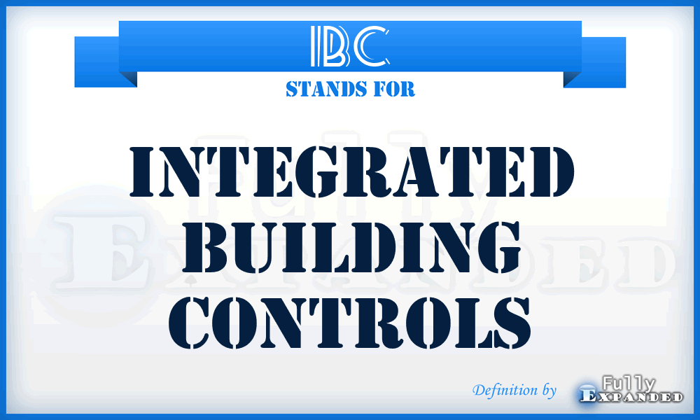 IBC - Integrated Building Controls