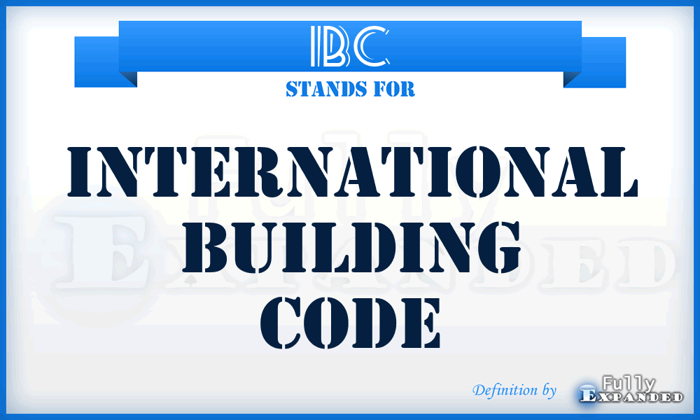 IBC - International Building Code