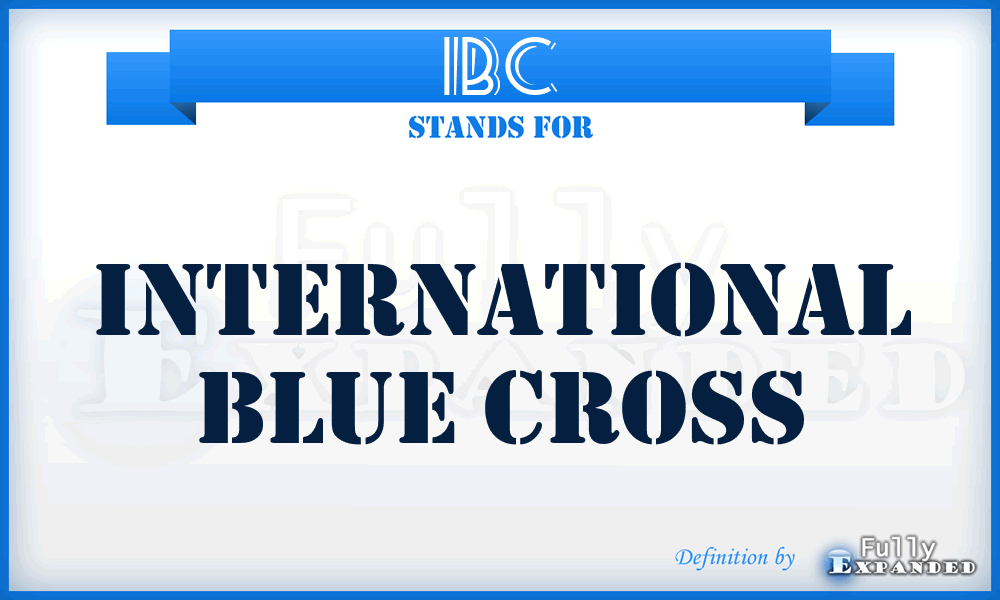 IBC - International Blue Cross