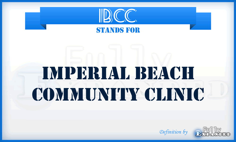 IBCC - Imperial Beach Community Clinic