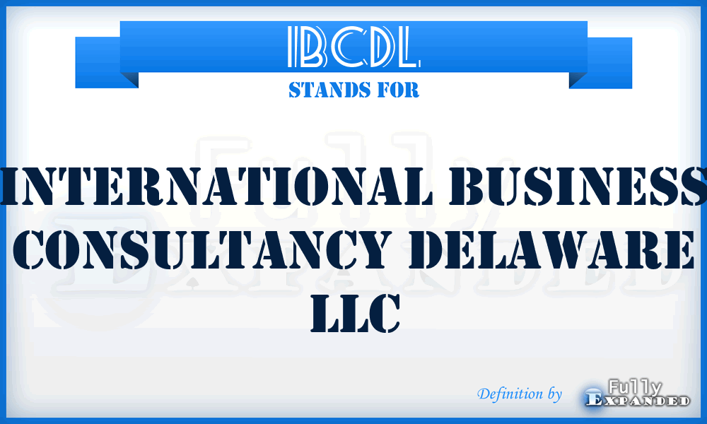 IBCDL - International Business Consultancy Delaware LLC