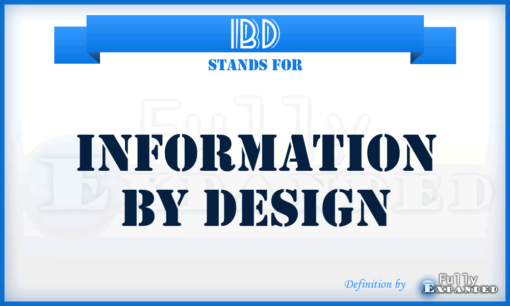 IBD - Information By Design