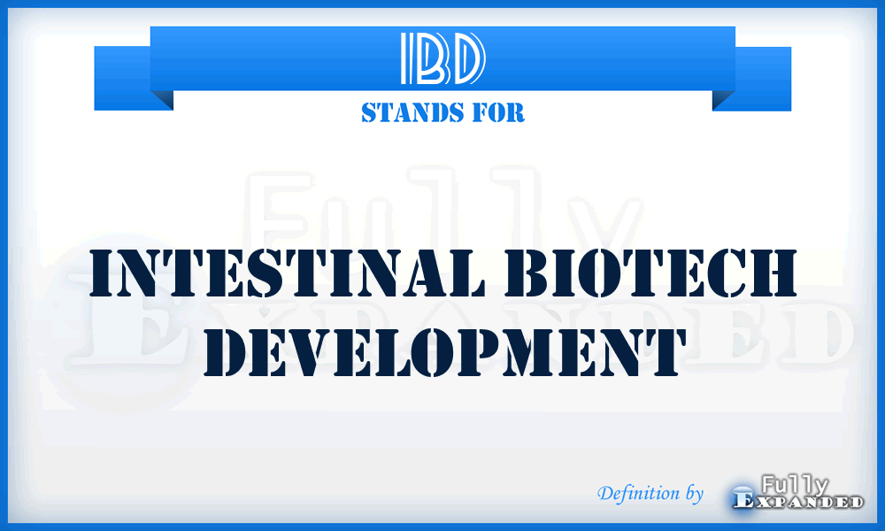 IBD - Intestinal Biotech Development