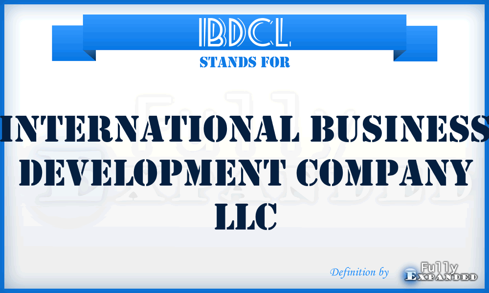 IBDCL - International Business Development Company LLC