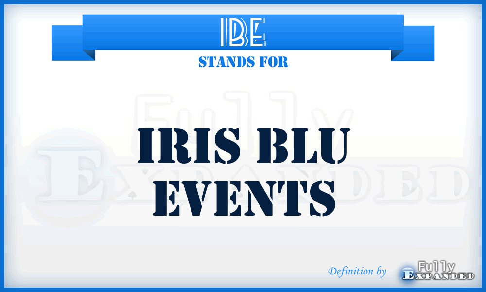 IBE - Iris Blu Events
