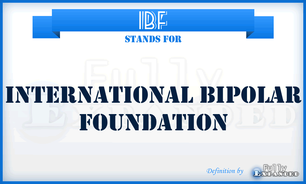 IBF - International Bipolar Foundation