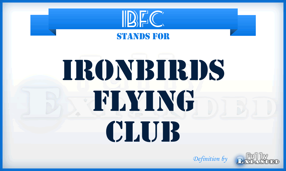 IBFC - IronBirds Flying Club