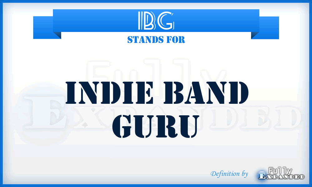 IBG - Indie Band Guru