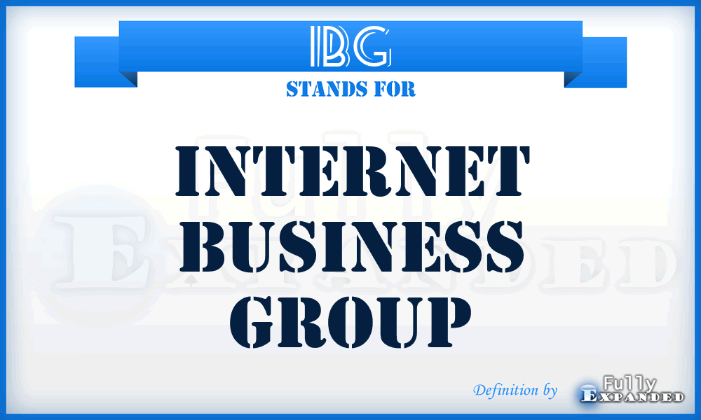 IBG - Internet Business Group