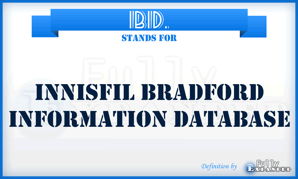 IBID. - Innisfil Bradford Information Database