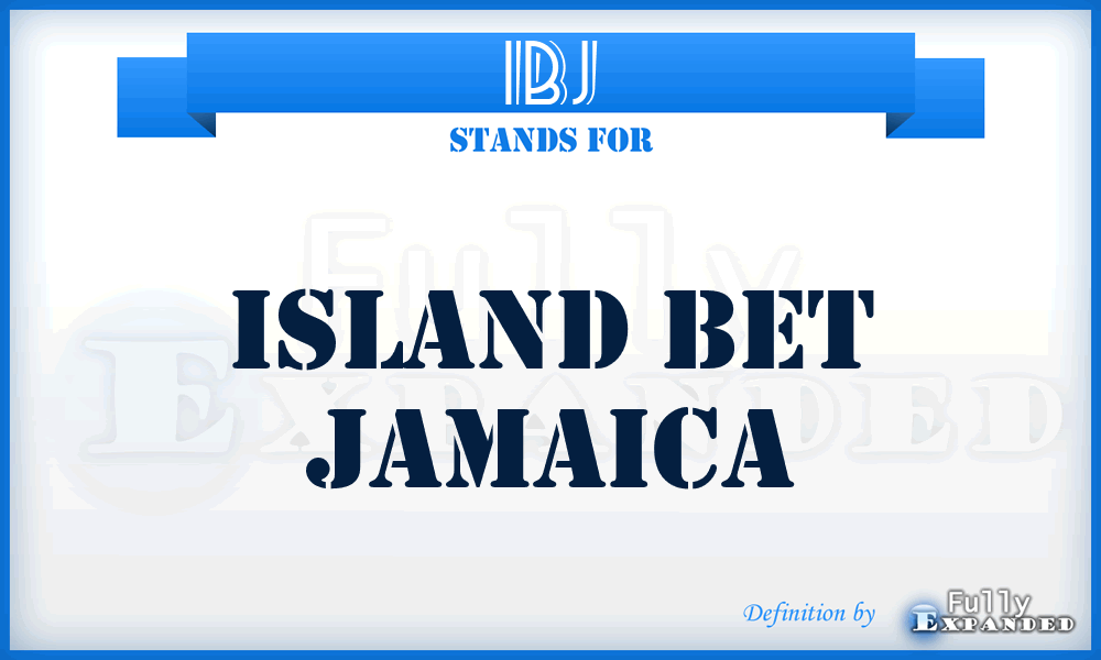 IBJ - Island Bet Jamaica