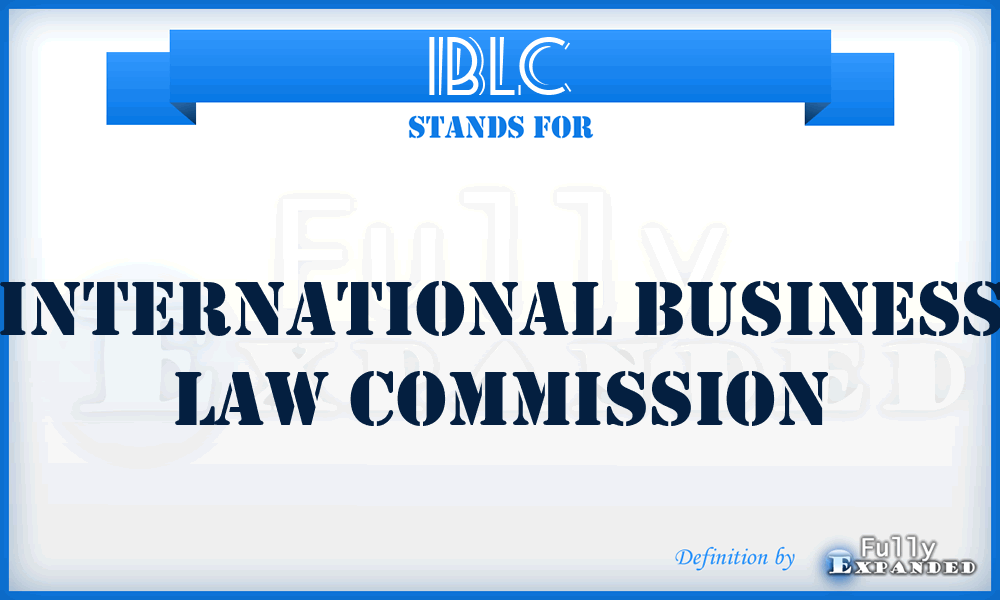 IBLC - International Business Law Commission