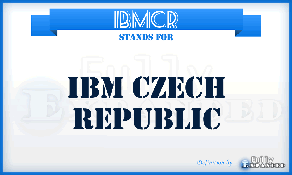 IBMCR - IBM Czech Republic